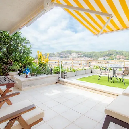 Luna With Jacuzzi, 5mins Walking To The Beach, Sea And Castle View Big Terrace Apartment *