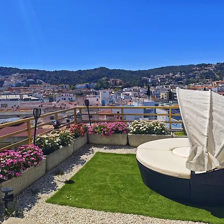 Luna With Jacuzzi, 5mins Walking To The Beach, Sea And Castle View Big Terrace 滨海托萨